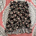 Girls Rose Print Floral Skirt Size 8Y