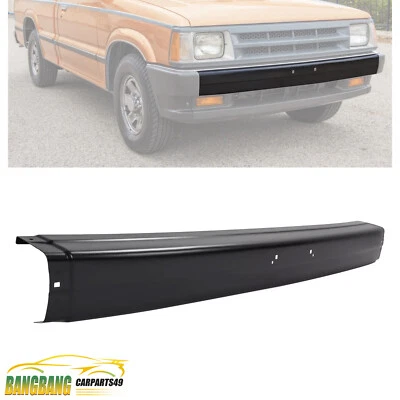 Center Steel Black Front Bumper For Mazda B2000 B2200 B2600 1986-1993 2-Door 2WD - Image 1 of 4