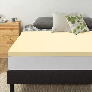 Orthopaedic 100% Memory Foam Mattress Topper 1"- 2" Thick Without Cover Topper - Picture 1 of 5