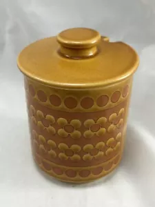 Olla de mermelada naranja vintage Hornsea Saffron mediados de siglo retro - Imagen 1 de 7