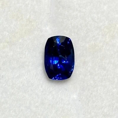 Cojín de piedras preciosas de zafiro azul natural de 1,70 quilates gema real suelta genuina 8x6 mm Foto 1 de 4