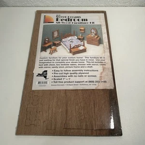 Kit de muebles de dormitorio de madera en miniatura Sweet Dreams de colección #7201 NOS Cottagecore LEER - Imagen 1 de 5