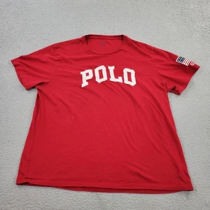 Polo Ralph Lauren Shirt Mens XXL 2XL PRL Slim Fit Embroidery USA Patch - Picture 1 of 8