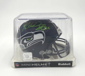 Seattle Seahawks Alternate Riddell Speed Mini Casco AUTOGRAFATO NUOVO IN CONFEZIONE - Foto 1 di 6