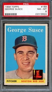 BB - 1958 - Topps - #189 - George Susce - PSA 8 - NM-MT - Bild 1 von 2