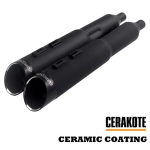 RINGSHARK Ceramic Coating 4.5'' Pipes for Harley Slip On Mufflers Touring 95-16` - Bild 1 von 5
