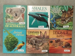 Lot Of 6 National Geographic Action Pop-Up Books Children Books Animals, Sea - Picture 1 of 23