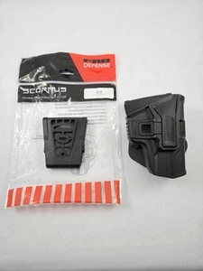 New Glock 17 19 22 23 26 27 Holster Fab Defense Scorpus G-9 OWB Paddle RH Black - Picture 1 of 5