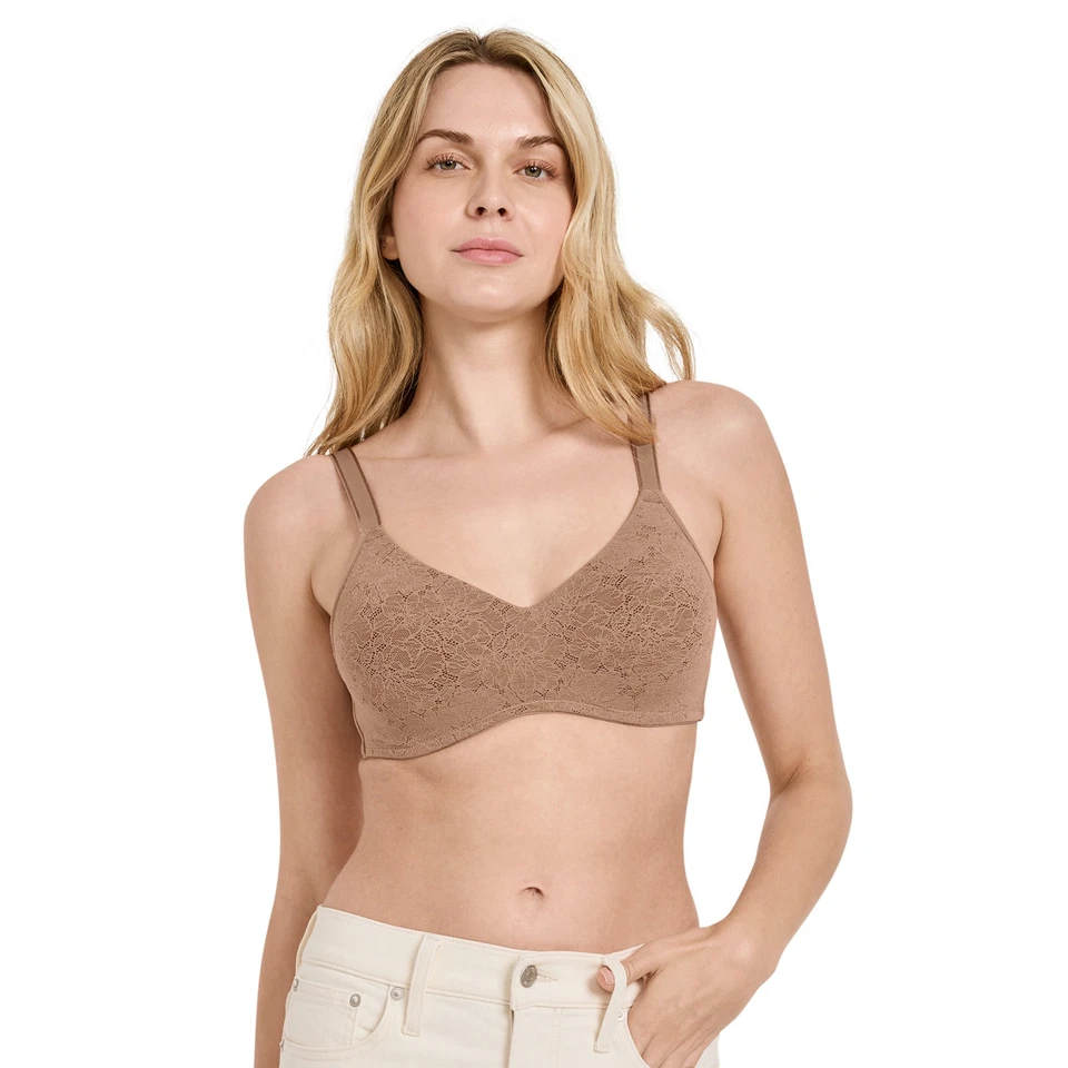 Jockey Women's Smooth & Sleek Lace Full Coverage Wirefree T-Shirt Bra - Image 1 of 1