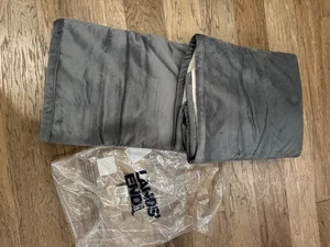 Lands’ End Sherpa Fleece Überwurf 50” x 70” in Rich Steel #4967274 - Bild 1 von 3