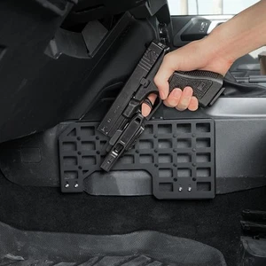 Center Console Metal Pistol Holster Molle Panel Fit For Ford Bronco 2021-2025 - Foto 1 di 8