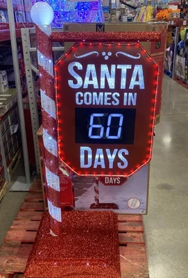 Member's Mark 5' Pre-Lit Santa Countdown Calendar - Image 1 of 4