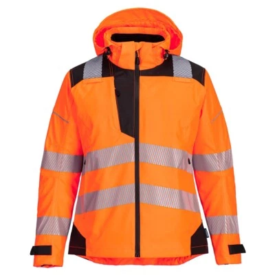 Ladies Hi-Vis Jacket | Womens High Visibility Rain Jacket | Yellow Or Orange - Image 1 of 4