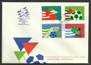 Angola Soccer World Cup USA 1994 football seldom seen official local FDC - Picture 1 of 1