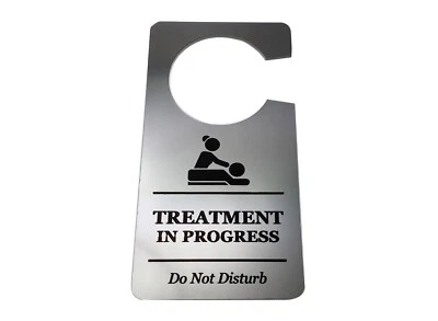 Treatment In Progress, Do Not Disturb - Door, Hanger, Sign for Beauty Salon, Spa - Image 1 of 3