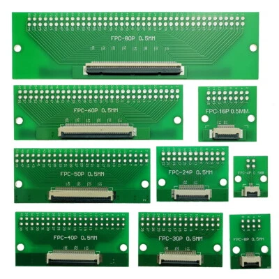 Cavo a nastro piatto 4-80 pin 0,5 mm FPC FFC adattatore scheda a scheda PCB DIP 2,54 mm - Immagine 1 di 4