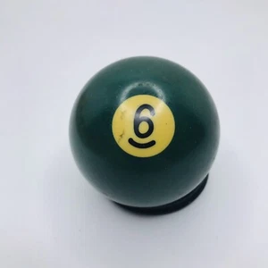 Number 6 Pool Ball Billiards Vintage Old Replacement 2 1/4 inches Solids - Imagen 1 de 3