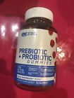 Optimum Nutrition Prebiotic + Probiotic 60 GUMMIES  - BLUE RASPBERRY
