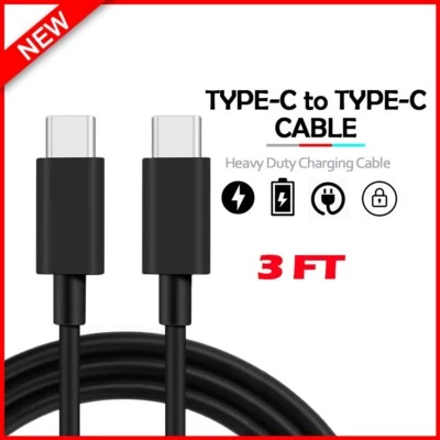 B2G1 USB C - USB C Cable 3A Fast Charger Cord for iPad Air 11.0/Air 13.0 (2024) - Image 1 of 4
