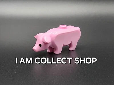LEGO COCHON PIG ANIMAL FERME COULEUR ROSE BRIGHT PINK Lot de 1 (NEUF)