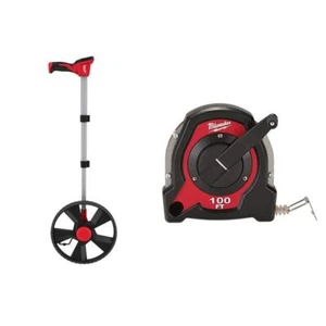 Milwaukee Digital Measuring Wheel 12" w/ Long Tape Measure 100' Closed Reel - Picture 1 of 12