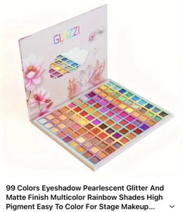 Glazzi WITH PEOPLE WHO LOVE EACH OTHER 99 Color Pearlescent Eyeshadow Palette - Picture 1 of 6