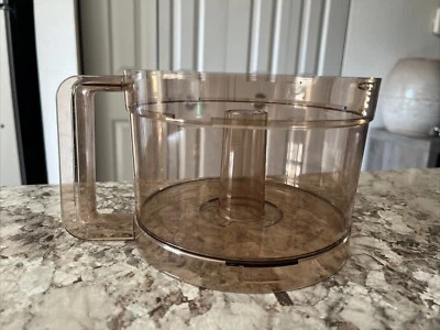 Regal La Machine 1 V813 Procesador de Alimentos Piezas de Repuesto Tazón de Trabajo Principal Ámbar Foto 1 de 4