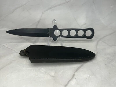 VALOR MIAMI USA 440 STAINLESS JAPAN 499 8" Boot Knife Throwing Dagger w/Sheath - Image 1 of 4