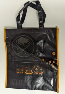 Buffalo Sabres NHL Pumpkin Halloween Candy Bag Tote Reusable Shopping Bag New - Picture 1 of 4