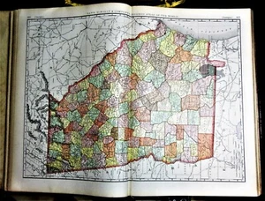 1897.Old.Geographical : MAP OF GEORGIA STATE.. St.Rand, McNelly & Company - Photo 1/2