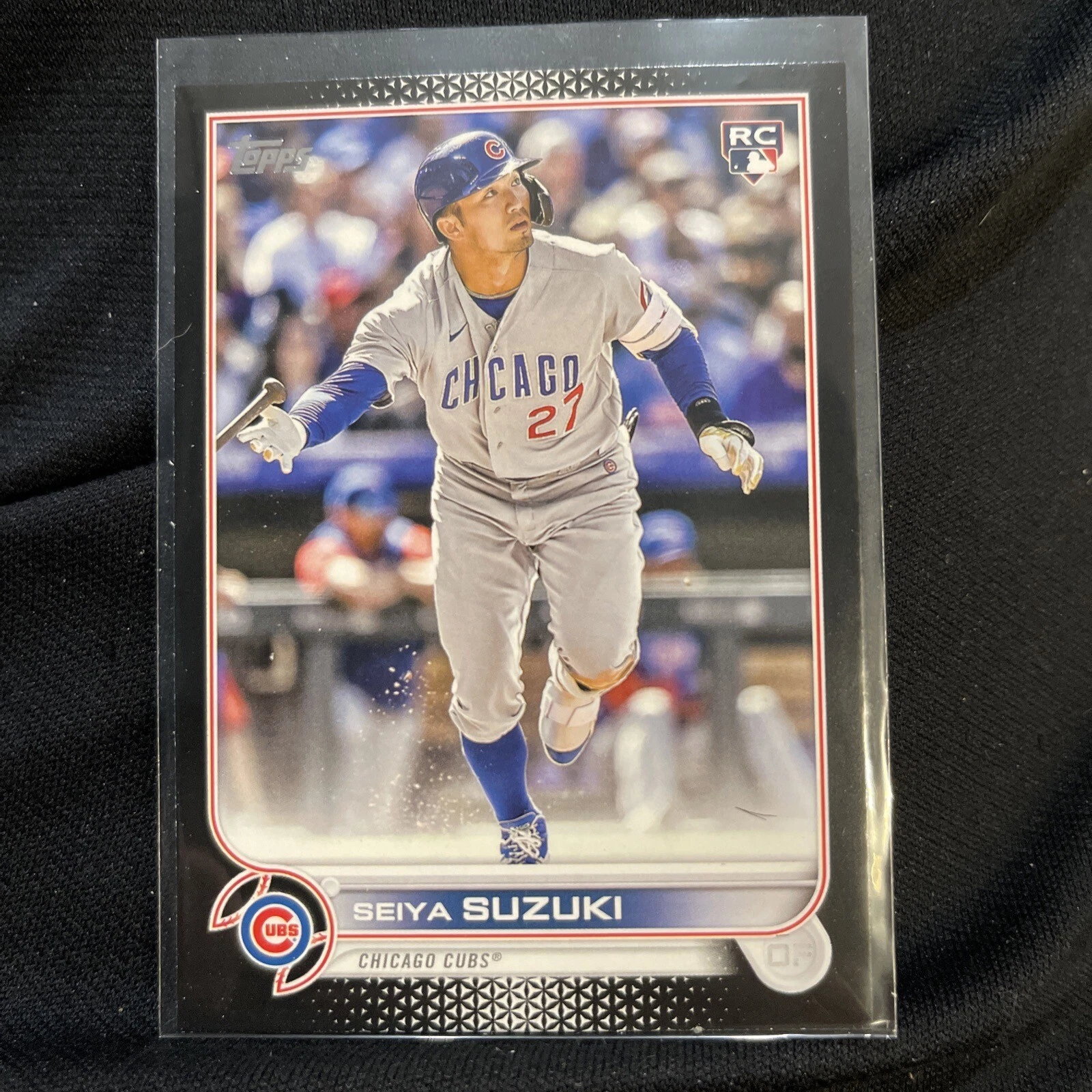 2022 Topps Update Seiya Suzuki 34/71 Black Parallel True RC Rookie  #US250 Cubs