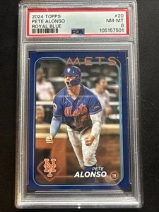 2024 Topps Series 1 Pete Alonso Blue Border Variation PSA - Mets - Picture 1 of 2