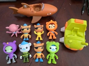 Gup A & B With 8 Nick Jr Octonauts Action Figures Toys Nickelodeon - Picture 1 of 7