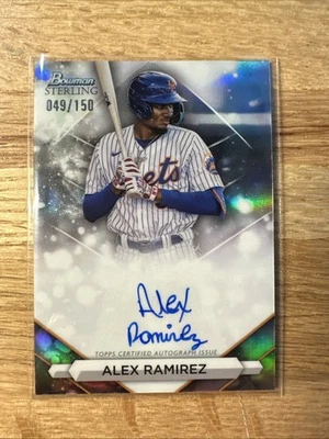 Alex Ramirez 2023 Bowman Sterling #PA-AR Refractor Auto #/150 New York Mets - Image 1 of 2