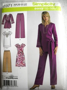Simplicity 2371 Dress Pants Tunic size 20w-28w Sewing Pattern - Picture 1 of 2
