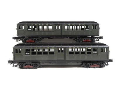 MTH 30-2447-3 Lo-V 2-Car Green Non-Powered Subway Set LN No Box 10186  - Image 1 of 4
