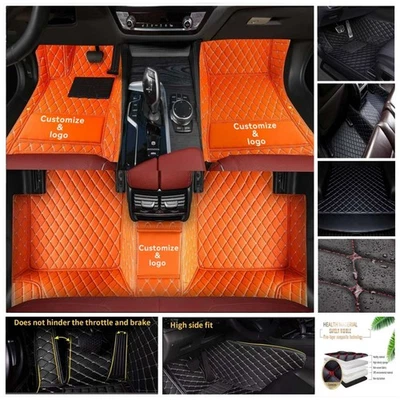 Fit For Mitsubishi Car Floor Mat Trunk Carpet Cargo Liner PU Waterproof Rug Pad Foto 1 de 4