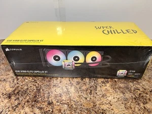 CORSAIR iCUE H150i ELITE CAPELLIX XT RGB Liquid CPU Cooler Black 360mm - New - Afbeelding 1 van 4
