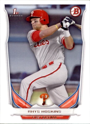 RHYS HOSKINS 2014 Bowman Draft Base #DP122 Philadelphia Phillies Baseball Card - Image 1 of 3