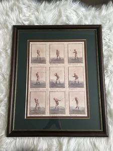 DAVID NICHOLS FINE ART LIMITIERTE AUSGABE DRUCK GOLFSCHWUNG PROGRESSION MATTIERT GERAHMT - Bild 1 von 11