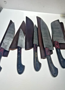 Nebraska Land NebraskaLand Knives Damascus Steel Set of 5 - Picture 1 of 7