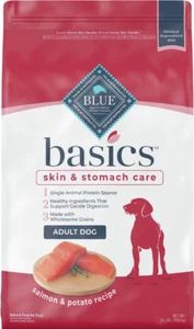 Blue Buffalo Basics Skin & Stomach Care Salmon & Potato Adult Dry Dog Food, 24lb - Picture 1 of 8