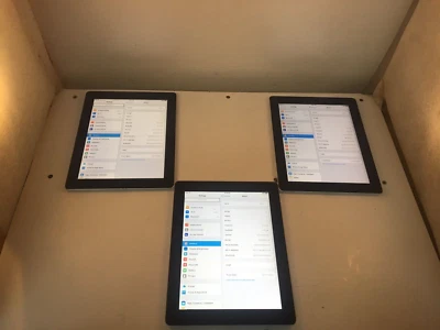 LOT OF 3 Apple iPad 2 A1395 16GB, Wi-Fi, 9.7in  *Factory Reset* See  Descripion - Image 1 of 4