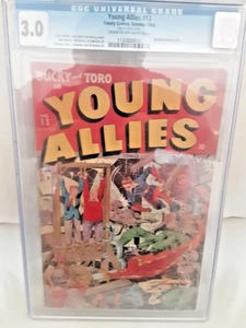 RARE!!! Young Allies #13 - 1944 Timely Golden Age Comic - CGC 3.0 - Picture 1 of 3