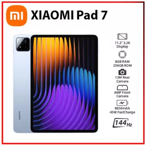 (New) Xiaomi Pad 7 Wi-Fi 8GB+256GB BLUE Octa Core Global Ver. Android PC Tablet - Picture 1 of 5