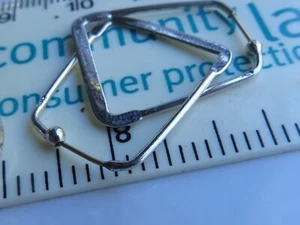Sterling Silver hoop earrings - Picture 1 of 2