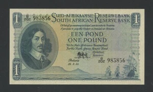 SOUTH AFRICA  £1 note  1955  Krause 93e  Uncirculated (ms.68)  World Paper Money - Picture 1 of 4