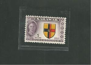 Sarawak Scott #194 MNH Mint Never Hinged George VI 5 Dollar Postage Stamp
