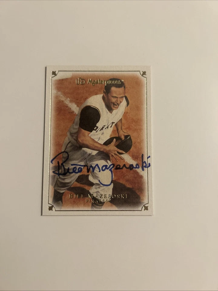 Bill Mazeroski 2007 UD Masterpieces Auto "1960 Game 7 HR" Card #3 - Image 1 of 2