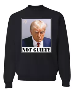 Georgia Official Mug Shot Not Guilty Pro Trump 2024 Unisex Crewneck Sweatshirt - Picture 1 of 19